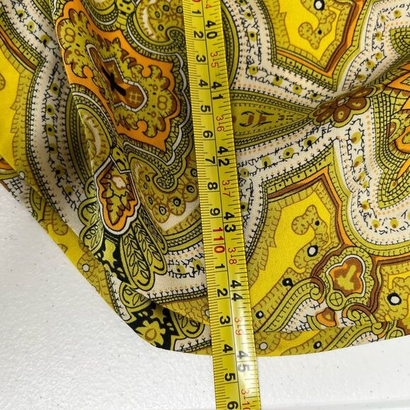 Vintage Y2K Nicole Miller Silk Dress Square Neck Sleeveless Ruching Women 10 - Picture 13 of 14